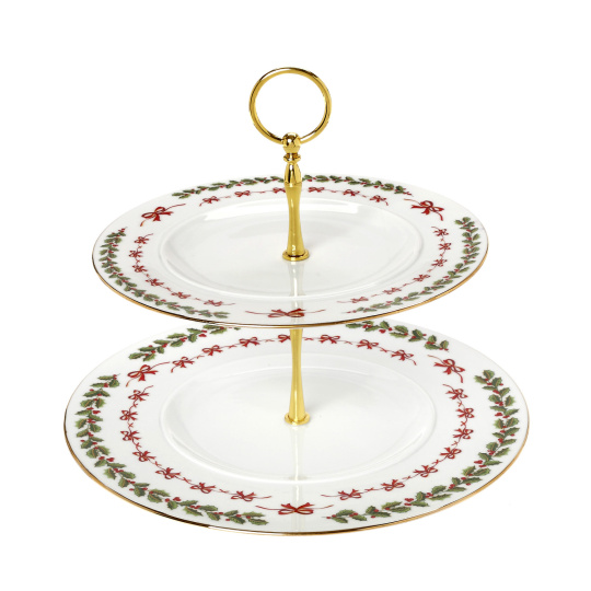 Noel 2 Sweet Stand Porcelain