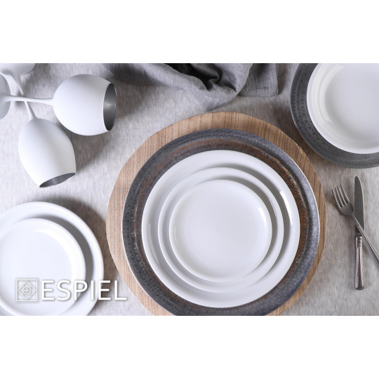 Dis. Maya White Silver Ποτηρι Κρασιου Λευκο-Ασημι Ματ 550Cc 7Χ23Εκ 6τμχ
