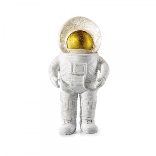 Αστροναύτης με Σφαίρα Glitter Polyresin 17cm