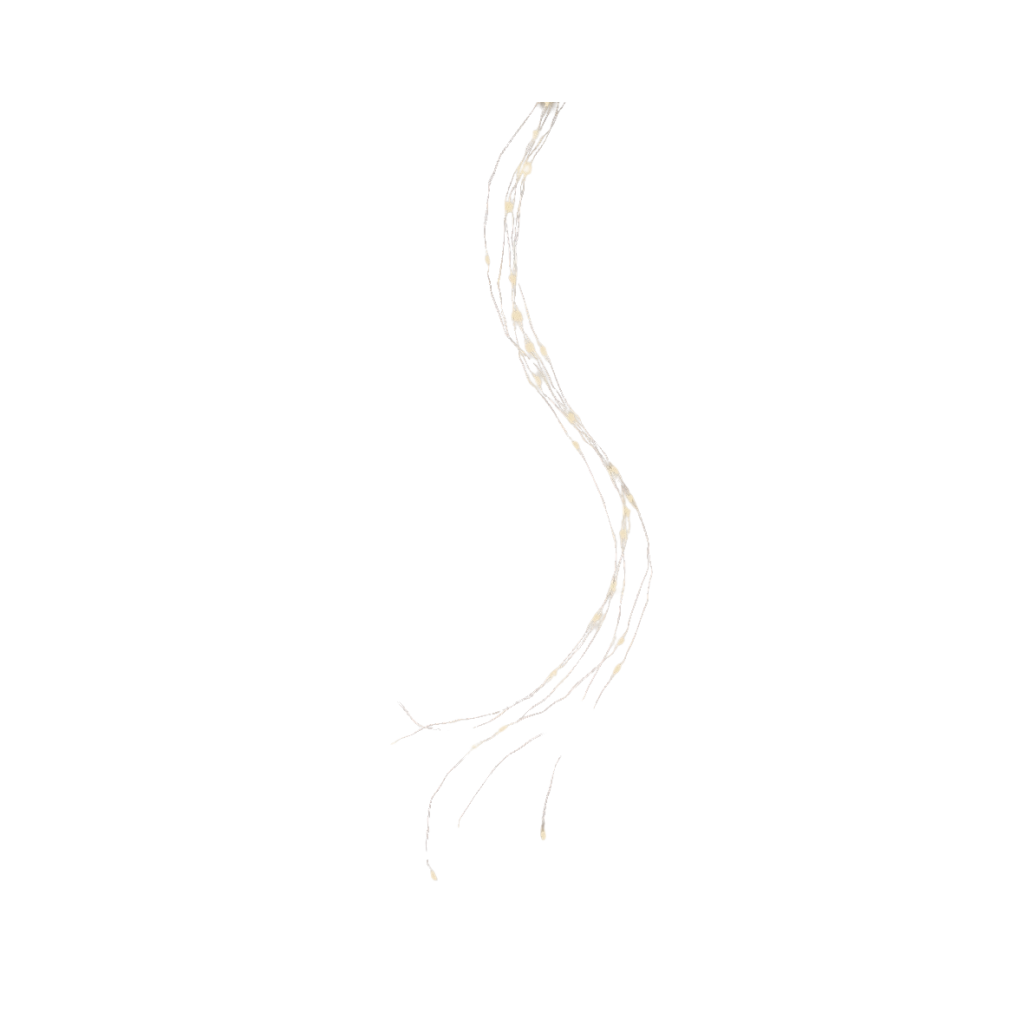 Micro 60Led Φωτάκια Ασημί Indoor Warm White 93cm