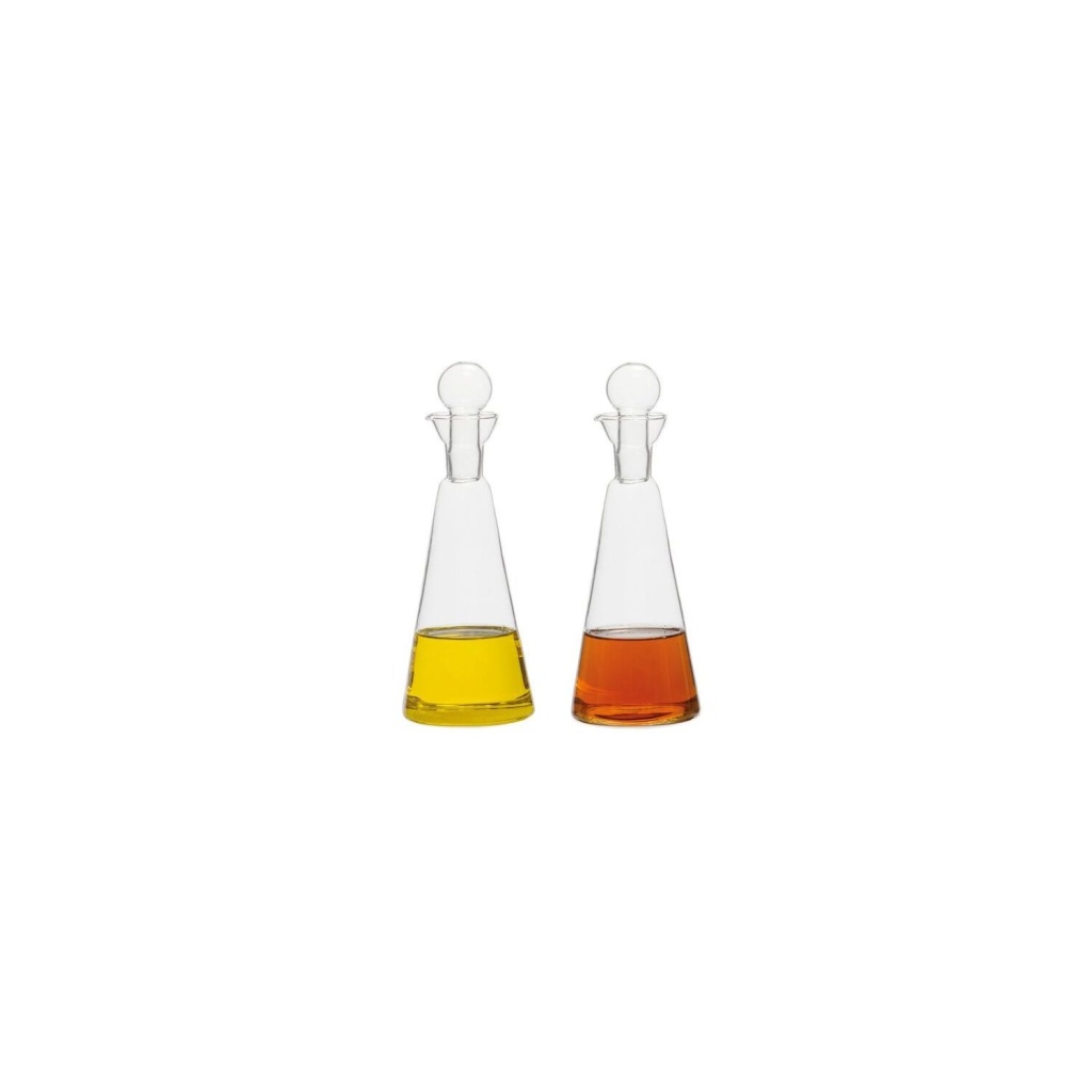 Andrea House - Γυάλινο Σετ Για Λάδι & Ξύδι Ball-Shaped Anti-Drip 200ml