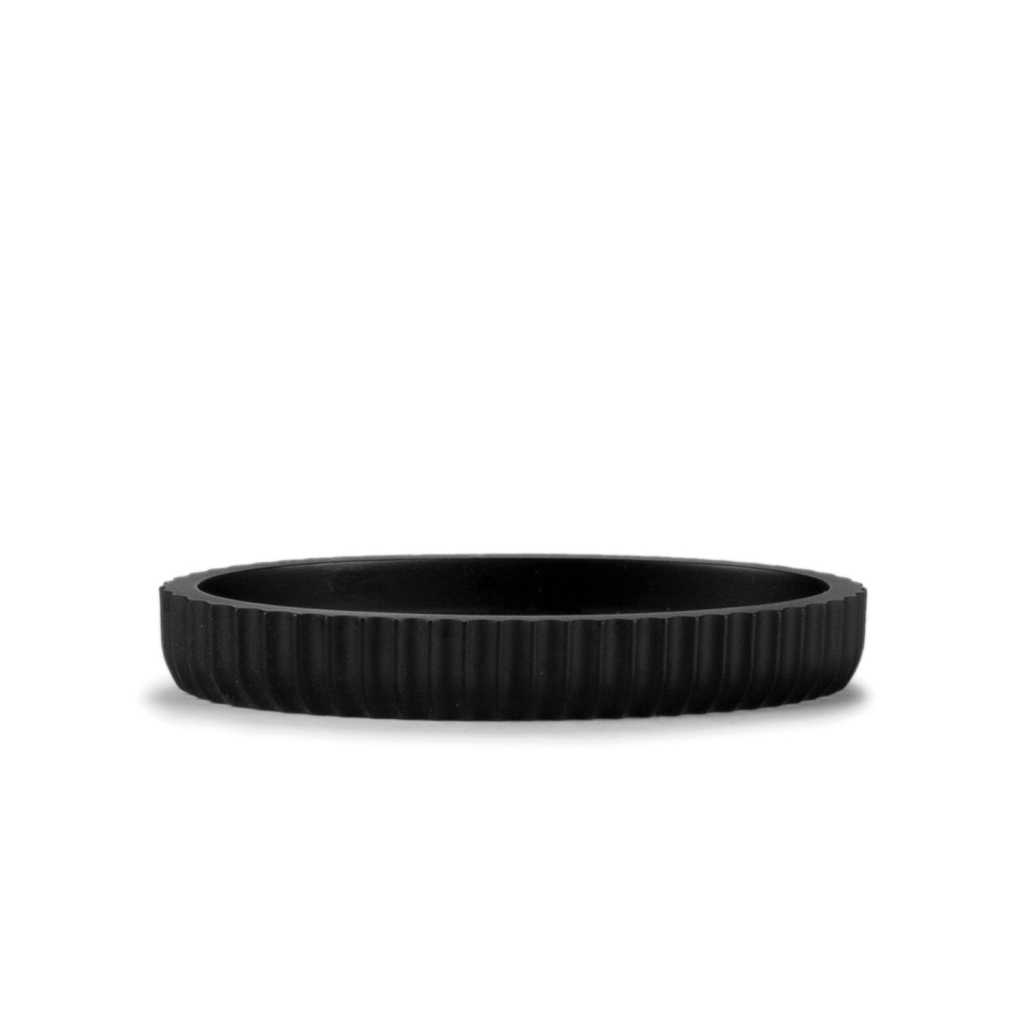 Andrea House - Βάση Για Σαπούνι Black Resin Stripes