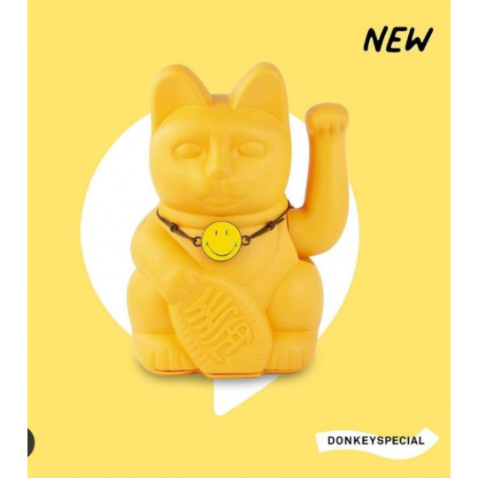SMILEY® Τυχερή Γάτα  8.5x10.5x15cm | Yellow