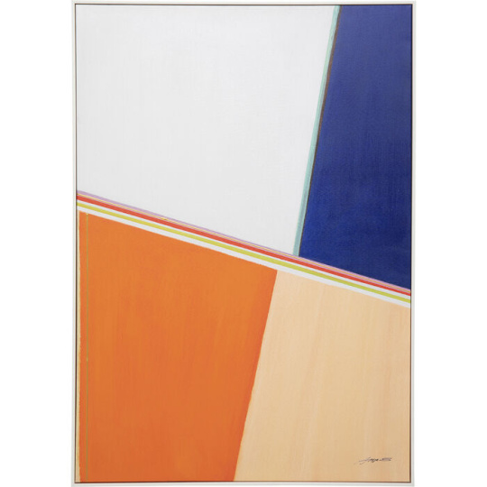 Πίνακας Καμβάς Abstract Shapes Πολύχρωμος 103x4.5x73cm