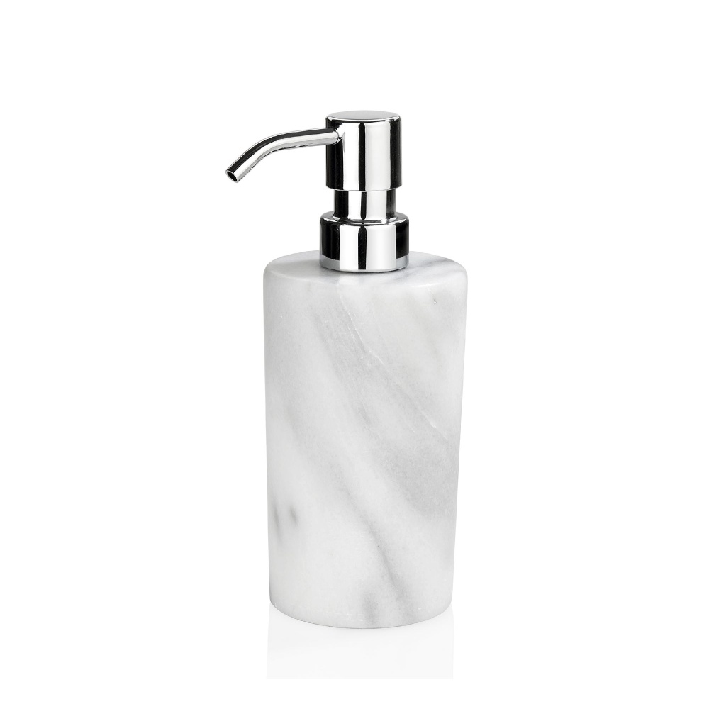 Andrea House - Αντλία Για Σαπούνι White Marble/Silver