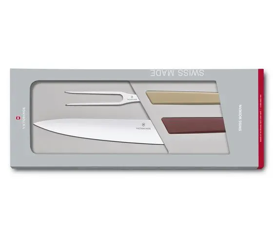 Σετ2 Carving Χρωματιστές Λαβές σε Συσκευασία Δώρου Swiss Modern 42x16cm