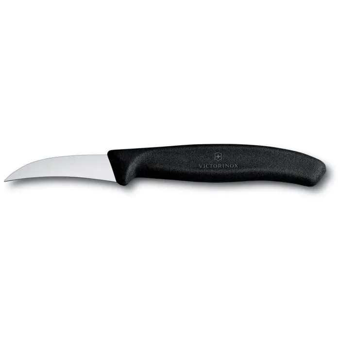 Μαχαίρι Παπαγαλάκι Ανοξείδωτο 6cm Μαύρη Λαβή Swiss Classic