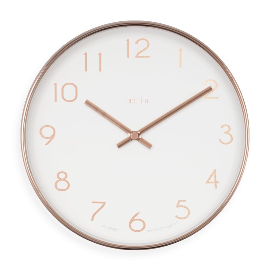 Acctim - Ρολόι Τοίχου 25cm Elma Copper/White