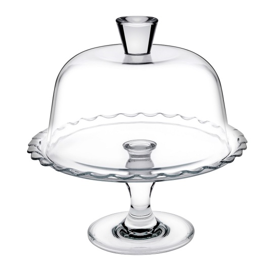 Petite Patisserie Footed Plate W/Dome H: 25,9 D: 13 Gb1.Ob2.