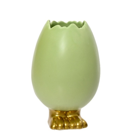 Βάζο Κασπώ Αυγό Πράσινο 14.5Cm