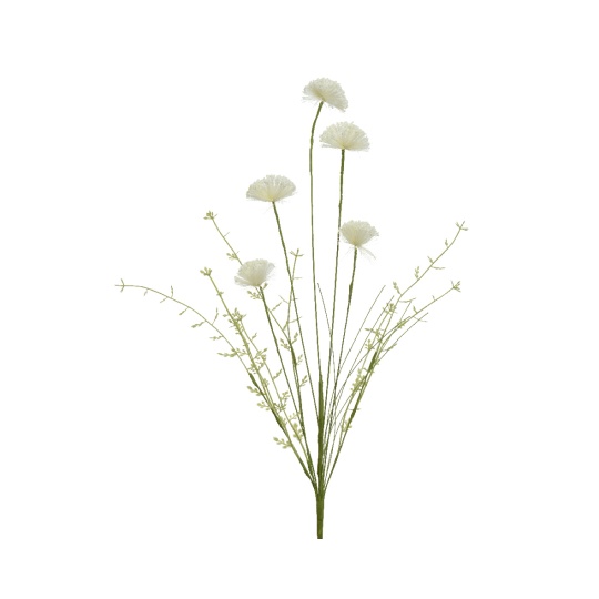 Λουλούδι σε Κλαδί Λευκό Η60cm