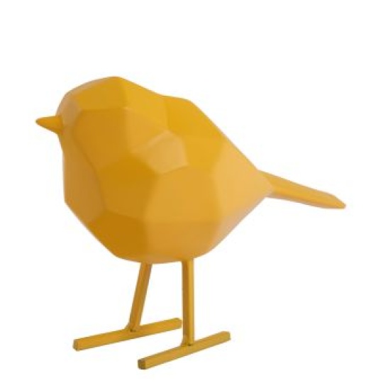 Διακοσμητική Φιγούρα Πουλί Κίτρινο W7xH12.5xD17