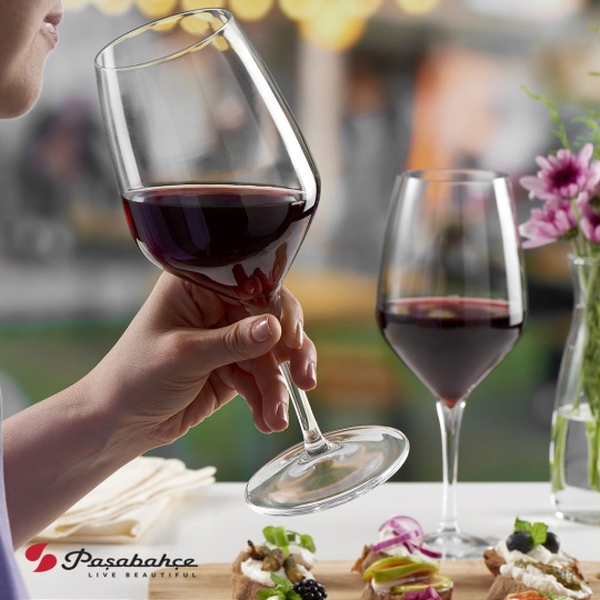 Napa Red Wine 580Cc D:9.5 H:23.5 Cm Plt/384 Gb6.Ob24. 6τμχ