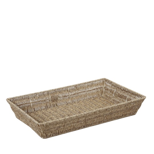 Καλαθι Synth. Rattan Gn1/1 Μπεζ 53Χ32,5Χ9Εκ  (Sma) 2τμχ
