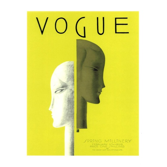 Brookpace Lascelles - Art Print Vogue February 20 1929 Με Κορνίζα Black Box