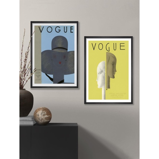 Brookpace Lascelles - Art Print Vogue January 9 1929 Με Κορνίζα Black Box