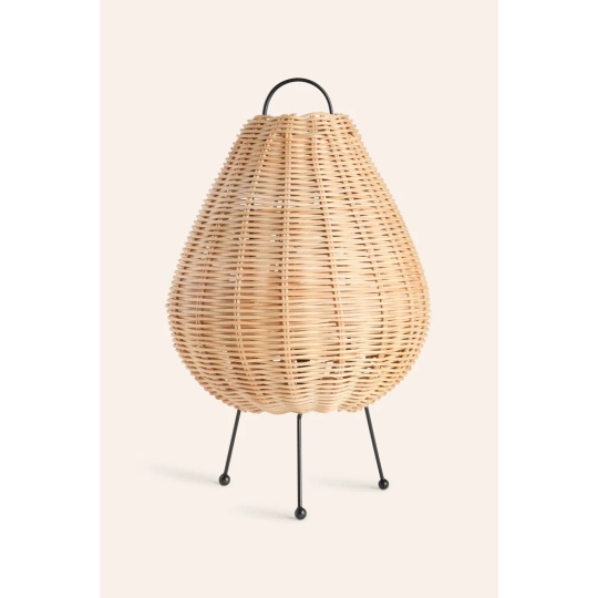 Calma House - Επιτραπέζιο Φωτιστικό Cane Wicker 20x40cm