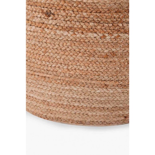 Calma House - Στρογγυλό Πουφ Ural Natural 50x35cm