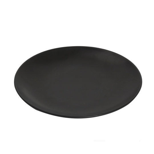Terra Matt Black Πιατο Ρηχο 30Εκ 6τμχ
