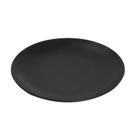 Terra Matt Black Πιατο Ρηχο 26Εκ (Sma) 6τμχ