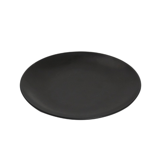 Terra Matt Black Πιατο Ρηχο 21Χ2,5Εκ (Sma) 6τμχ