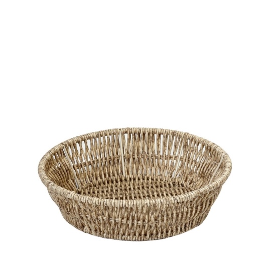Ψωμιερα Synth. Rattan Στρογγ. S Μπεζ D19Χ5Εκ 6τμχ