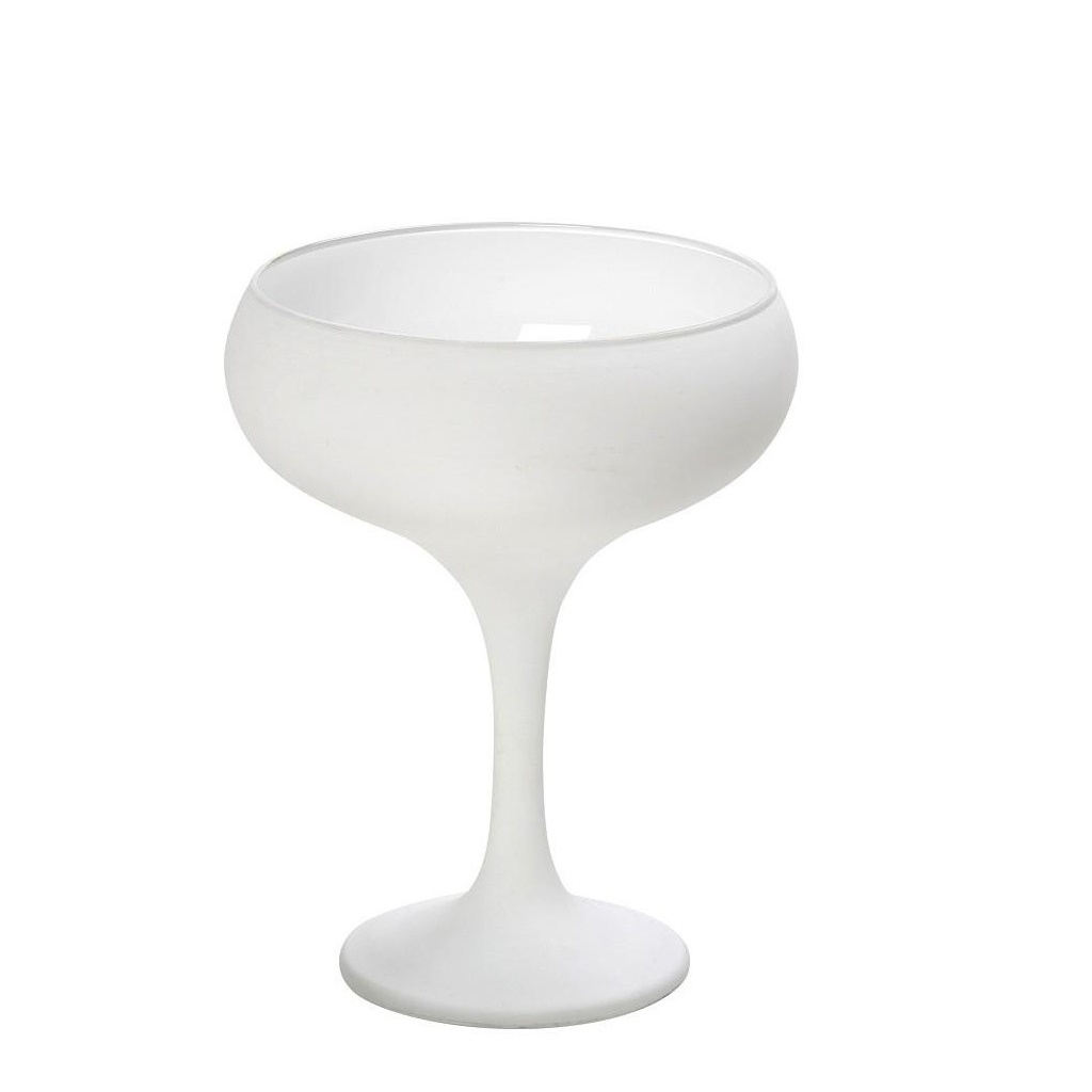 Dis. Maya White Ποτηρι Σαμπ. Coupe Λευκο Ματ 270Cc 9,5Χ13,2Εκ 6τμχ