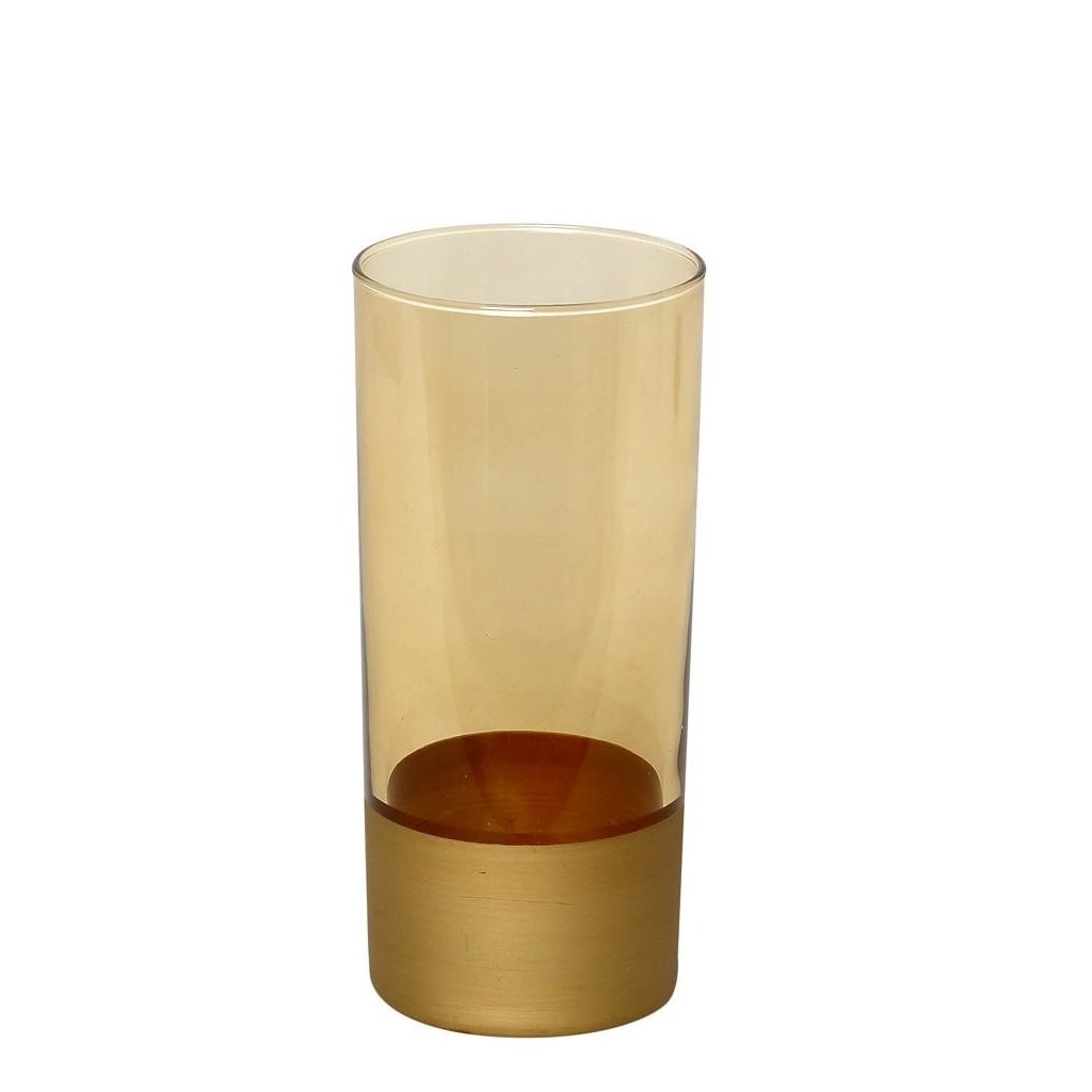 Dis. Amelie Amber Ποτηρι Long Drink Μελι-Χρυσο 380Cc 7Χ15Εκ 6τμχ
