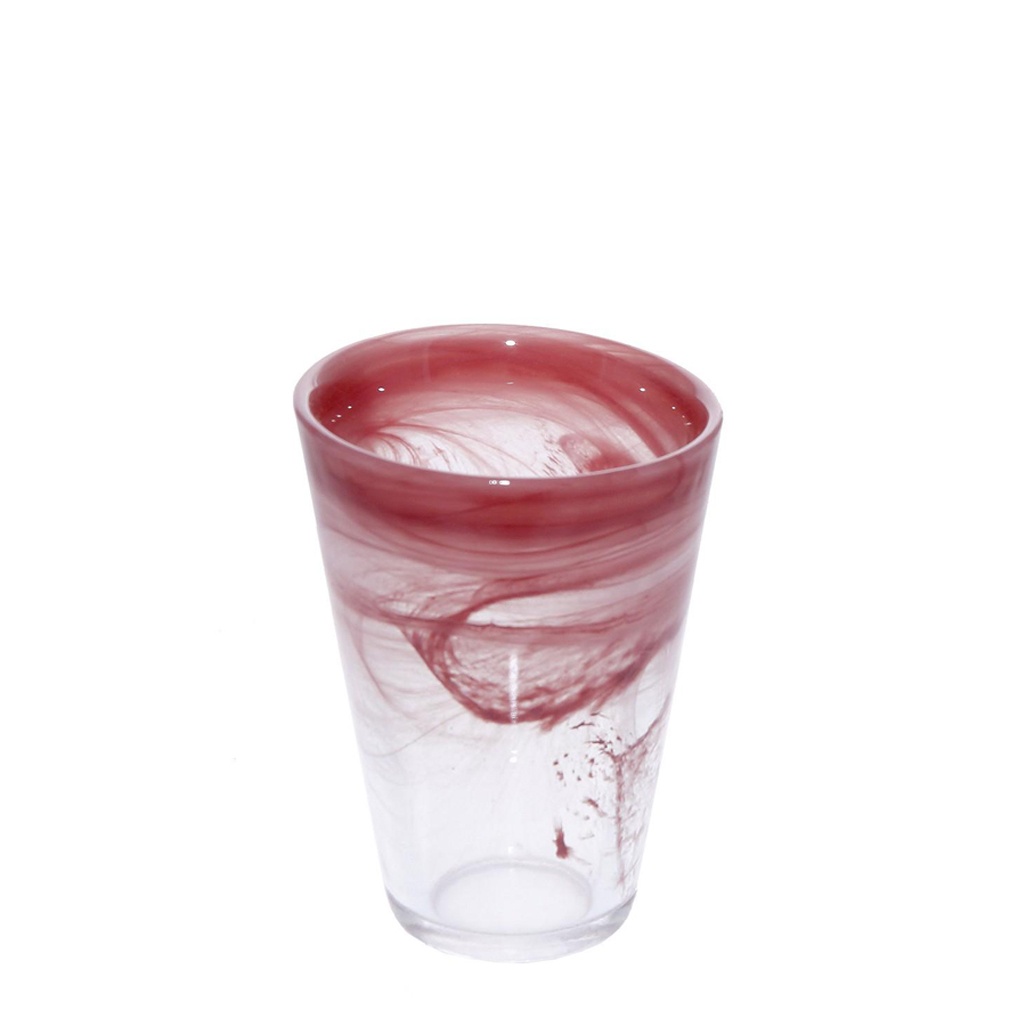 Dis. Atlas Ποτηρι Alabaster Ροζ 270Ml 9X13 6τμχ