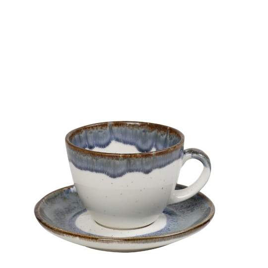 React. Blue Essentials Φλιτζανι & Πιατακι Καπουτσινο 220Ml 14X7.5Ek 6τμχ