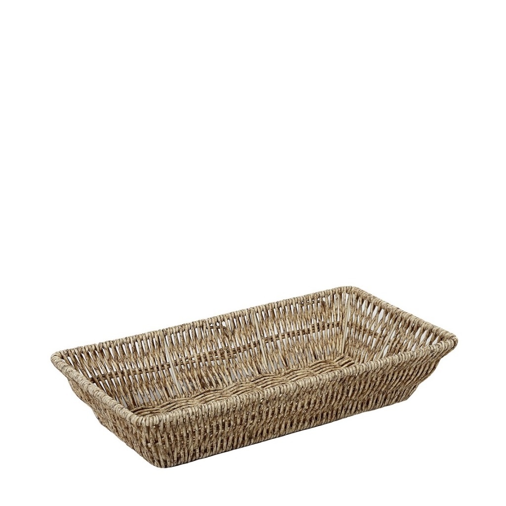 Καλαθι Synth. Rattan Gn1/3 Μπεζ 32,5Χ17,5Χ6,5Εκ 4τμχ