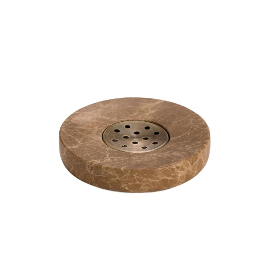 Andrea House - Μαρμάρινη Βάση Για Σαπούνι Brown Marble