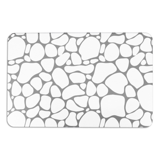 Artsy Mats - Αντιολισθητικό Πατάκι Μπάνιου Pebbles White Stone 39x60cm