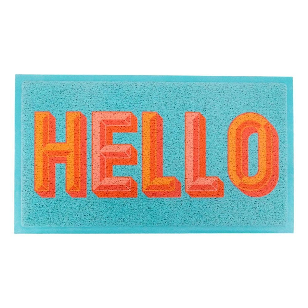 Artsy Mats - Χαλάκι Εισόδου Blue Hello 70x40cm