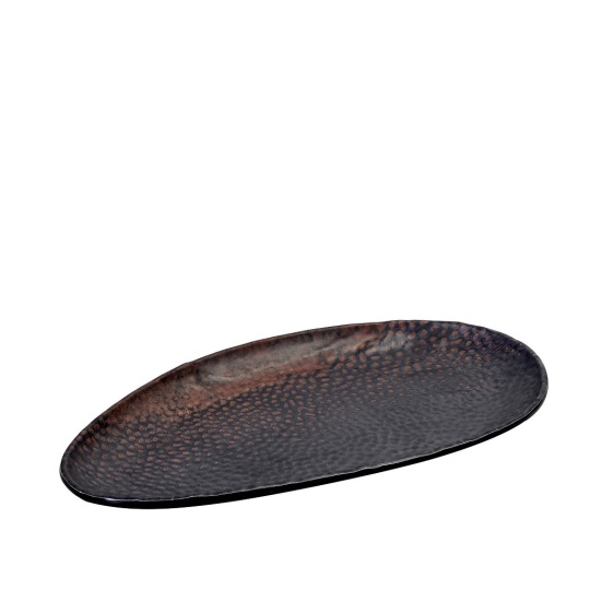 Sunset Melamine Πιατελα Οβαλ Καφε 33Χ18Χ2,5Εκ 4τμχ