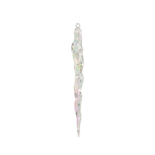 Χριστουγεννιάτικο Κρεμαστό Στολίδι Icicle Small Διάφανο 1.9x18.5cm