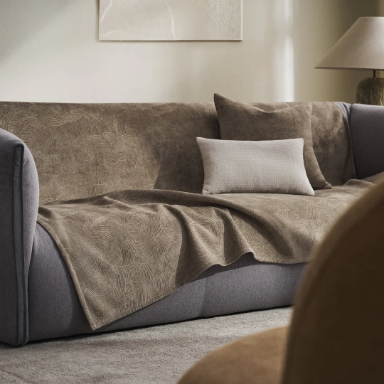 Ριχτάρι για Διθέσιο Καναπέ Nimbus Taupe 180x250cm