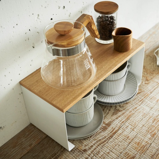 Yamazaki - Ράφι Οργάνωσης Κουζίνας Tosca Wood-Top