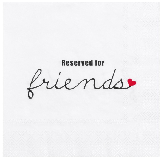Raeder - Χαρτοπετσέτα Reseved For Friends