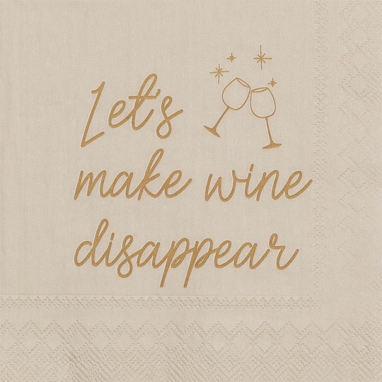 Raeder - Χαρτοπετσέτα Cocktail Lets Make Wine Disappear