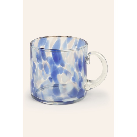 Calma House - Γυάλινο Φλιτζάνι Beira Blue 10x10cm