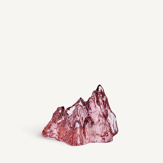 Kosta Boda The Rock Votive - Κηροπήγιο Ροζ 9x14x12cm