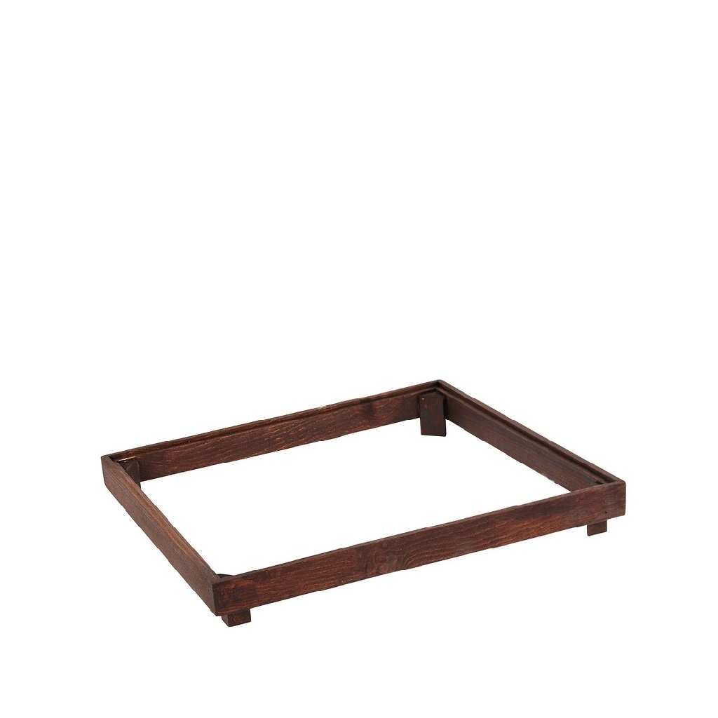 Wood-Well Dark Βαση Ισια Ξυλινη Στοιβαζ. Gn1/2 34X28X5Ek 2τμχ