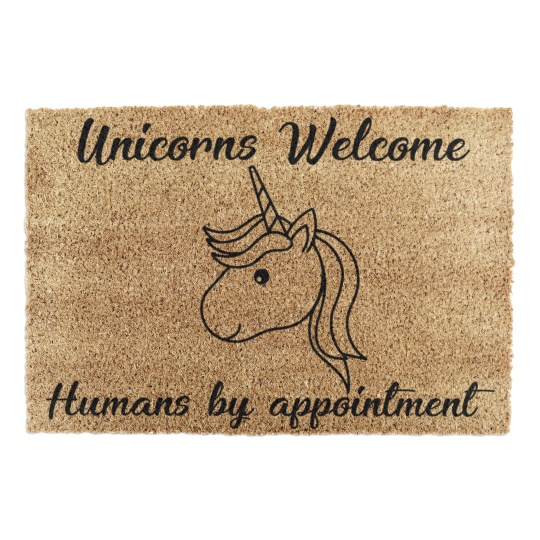 Artsy Mats - Χαλάκι Εισόδου Unicorns Welcome Humans By Appointment 60x40cm