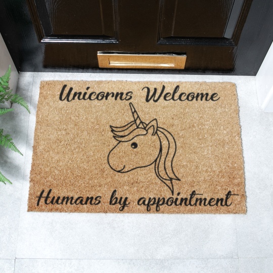 Artsy Mats - Χαλάκι Εισόδου Unicorns Welcome Humans By Appointment 60x40cm