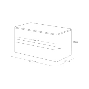 1644_RIN_Kitchen_Paper_Towel_Holder_BK_dimension