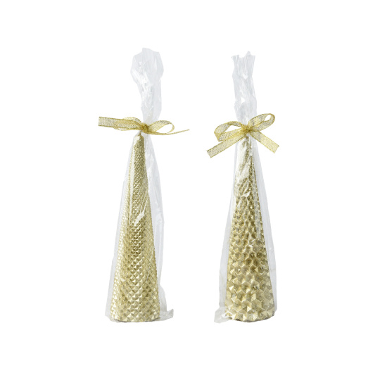 Set2 Κεριά Light Gold 5.5x20cm