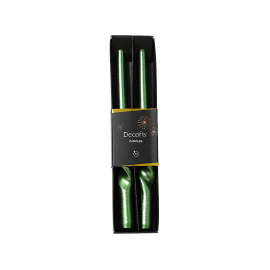 Set2 Κεριά Green 2.1x25cm