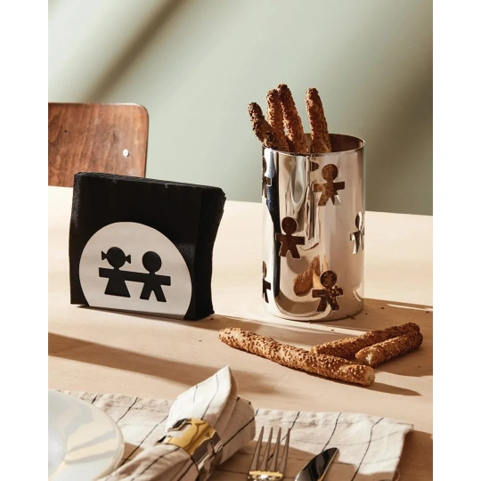 Alessi Χαρτοπετσετοθήκη 11x8,5cm Girotondo Inox