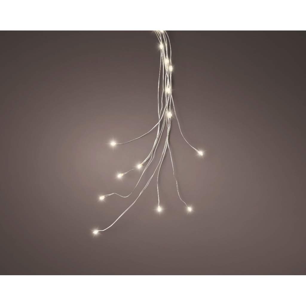 Micro 60LED Φωτάκια Συρμάτινα Θερμού Φωτισμού 80cm